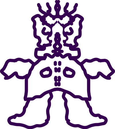 Mased monster clipart