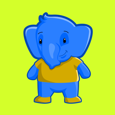 Maskot gajah clipart