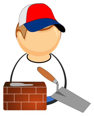 Mason / bricklayer clipart