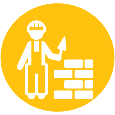 Mason Bricklayer Pictogram clipart