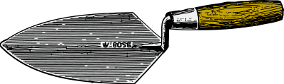 Mason's trowel clipart