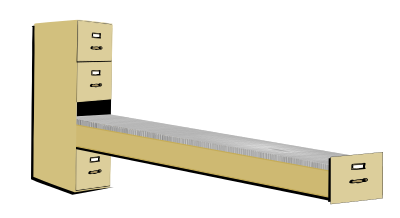 Massive Filing Cabinet clipart