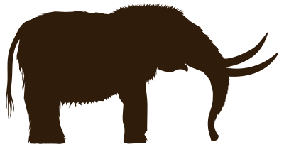 Mastodon Silhouette clipart
