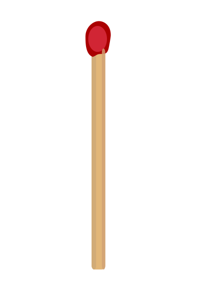 Match kibrit clipart