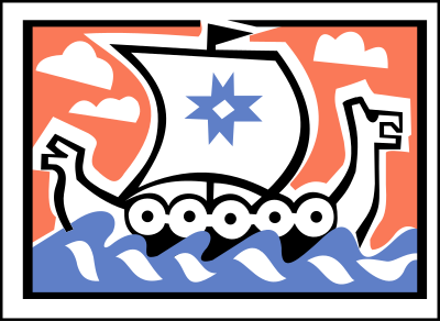Matchbox label (ship) clipart