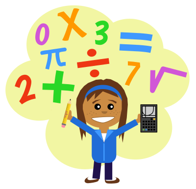 Math Girl clipart