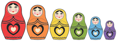 Matryoshka Dolls By Maria Alberto clipart