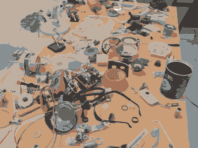 Matt Hope's Work Table clipart