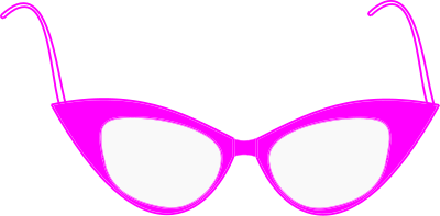 Mature lady's spectacles clipart