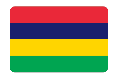 Mauritius flag (bevelled) clipart