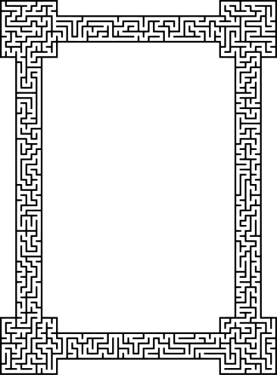 Maze frame clipart