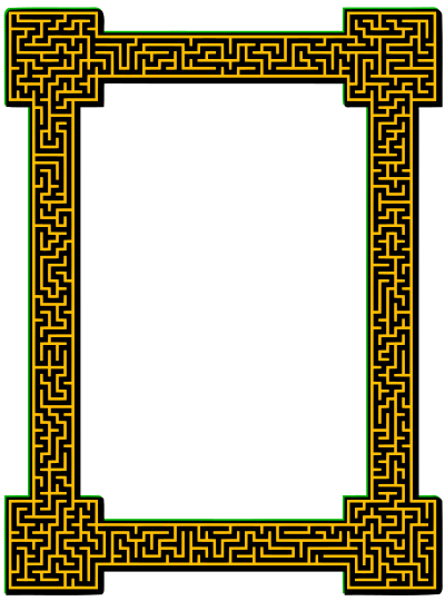 Maze frame 3 clipart