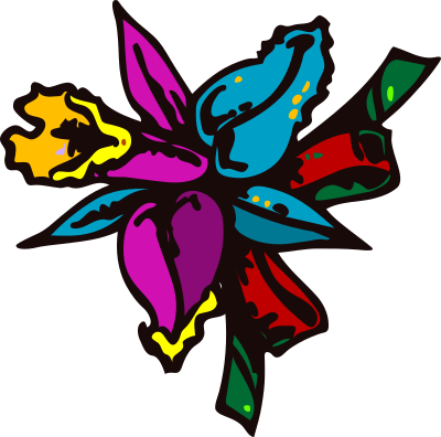 mazzo di fiori (Colorful Flower) clipart