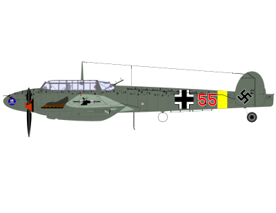 Me Bf 110 clipart