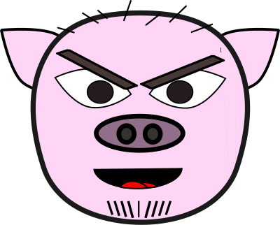 Mean Pig clipart