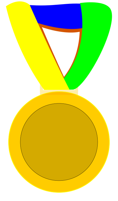 Medalha Ouro Brasil clipart