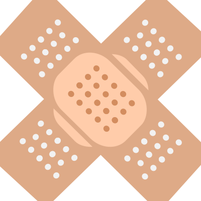 Medical bandage cross clipart