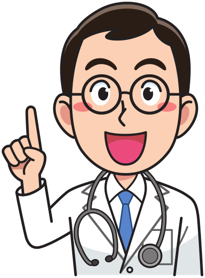 Medicine doctor - man, with stethoscope, talking clipart