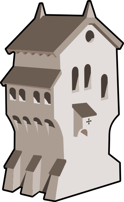 Medieval building clipart