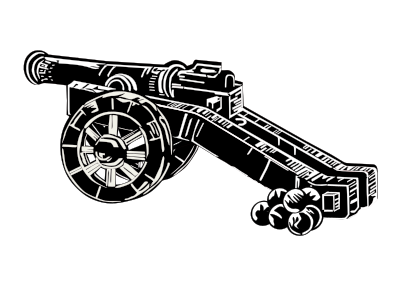 Medieval cannon clipart