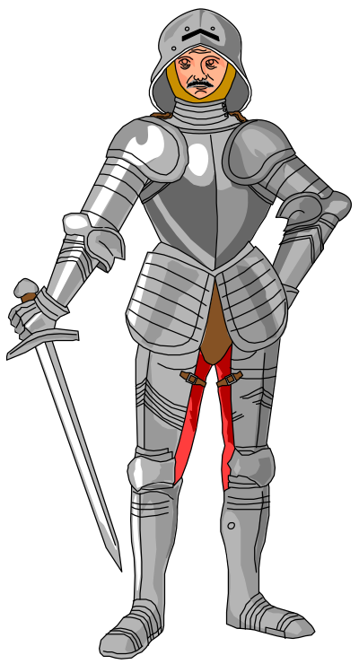 Medieval knight clipart