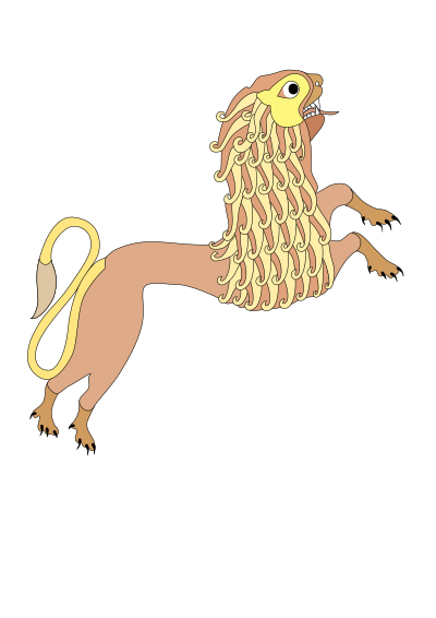 Medieval Lion clipart