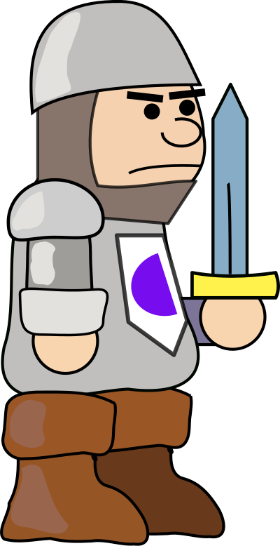 Medieval soldier clipart