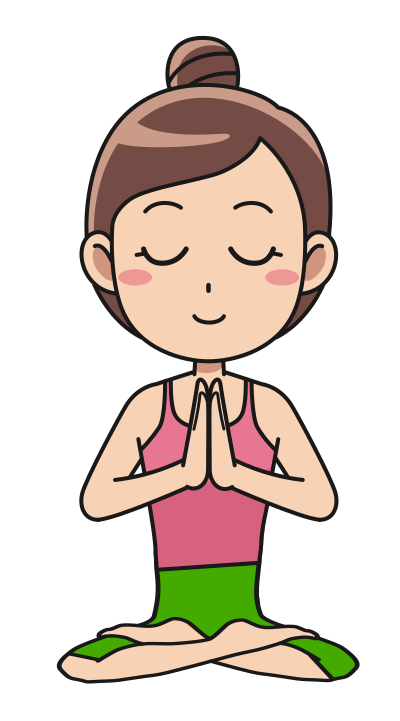 Meditating Woman - Full Body Remix clipart