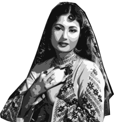 Meena Kumari clipart