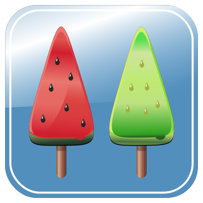 Melon Ice candies clipart