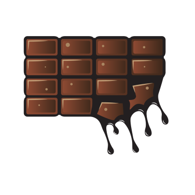 Melting chocolate clipart