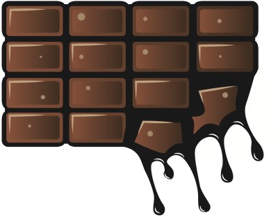 Melting Chocolate Bar clipart