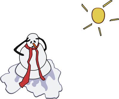Melting Snowman - Fix Remix clipart