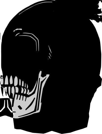 Memento mori skull clipart