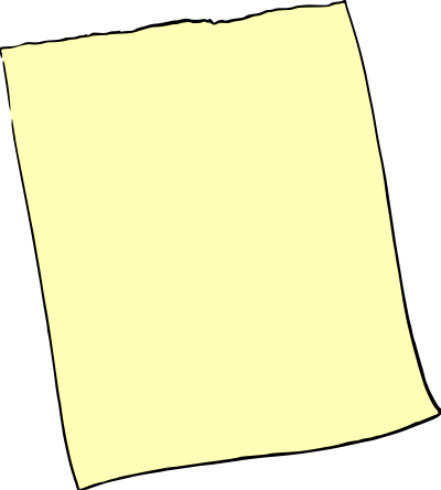 Memo note clipart