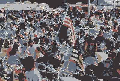 Memorial Day Biker Parade clipart