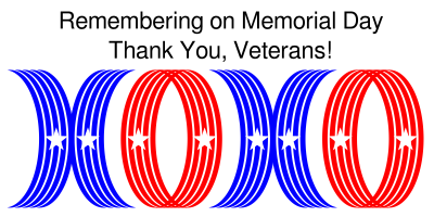 Memorial Day Hugs and Kisses clipart