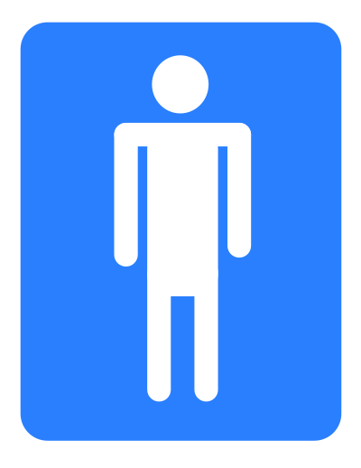Men bathroom. clipart