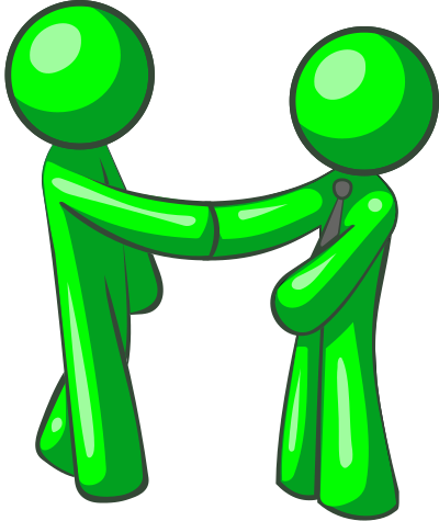 Men Shacking Hand Version 1 clipart