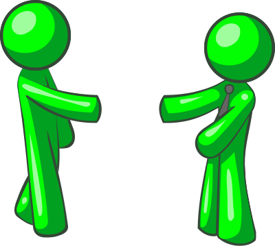 Men Shacking Hand Version 2 clipart