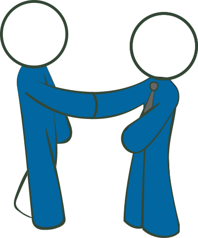 Men Shacking Hand Version 3 clipart