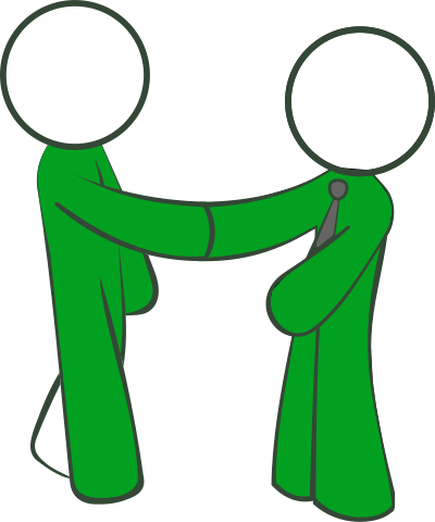 Men Shacking Hand Version 4 clipart