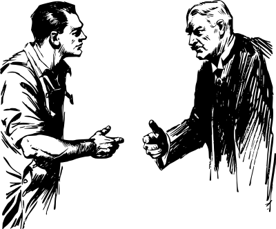 Men Shaking Hands clipart