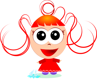 MENINA QUE SORRI clipart