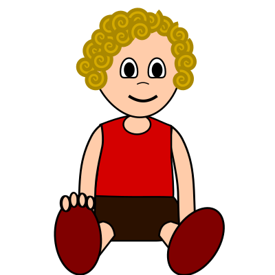 Menino lourinho clipart