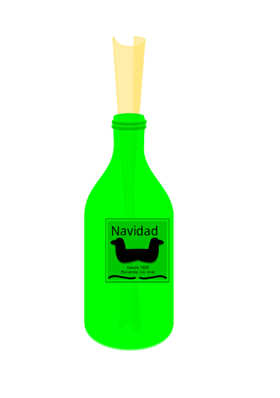 Mensagem na Garrafa clipart