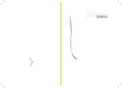 Menu card clipart