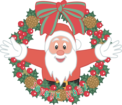 Merry Christmas - French clipart
