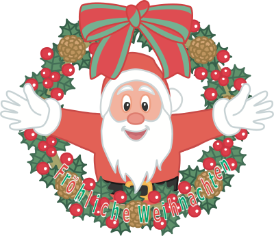 Merry Christmas - German clipart