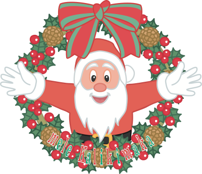 Merry Christmas - Hawaiian clipart